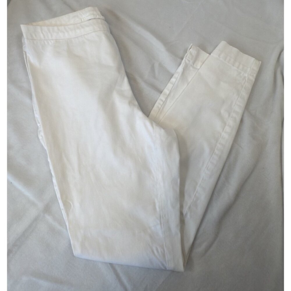 Women’s Tommy Bahama Cropped Pants White Cotton Blend Size 6